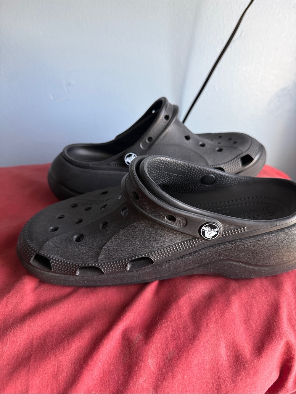 Crocs Baya Black Platform Clogs